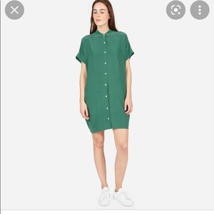Everlane Silk Square Shirtdress size 0/small